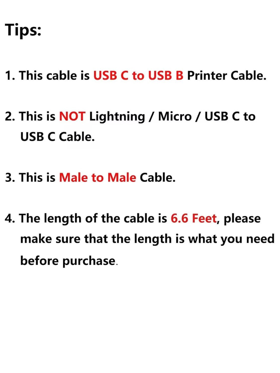 USB C Printer Cable 6.6FT USB C to Printer Cable USB C to B, Scanner Cable Printer Cable to USB C MIDI Cable for Yamaha Casio Digital Piano MIDI Controller DJ Controller, 2M Black