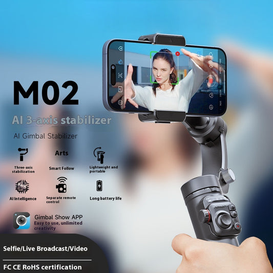 AI 3-Axis Smart Stabilizer Tripod – Auto Tracking for Video & Photo