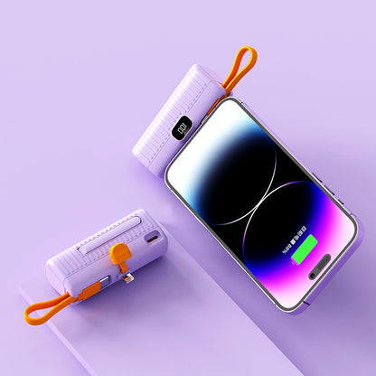 Mini Power Bank Portable for iPhone & USB-C