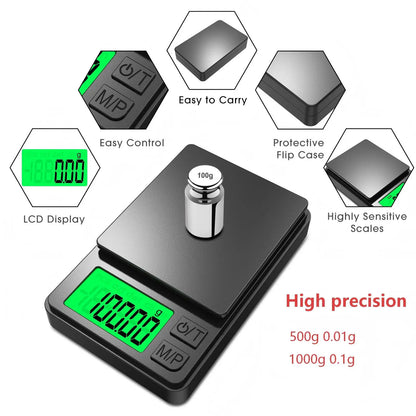 Newest Design Electronics Digital Jewelry Scale 0.01g Accuracy High Quality Digital Pocket Scale Mini Scale Tiny Scale