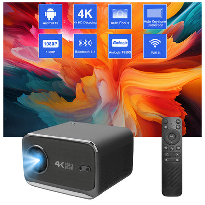 Smart Android 13 Full HD Projector – Portable Home Cinema 1080P