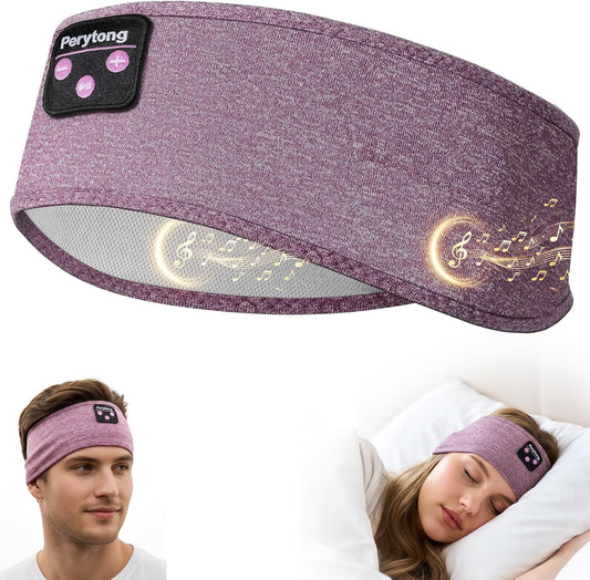 Sleep Headphones,  Bluetooth Sports Headband Headphones with Ultra-Thin HD Stereo Speakers Perfect for Sleeping,Workout,Jogging,Yoga,Insomnia, Air Travel, Meditation