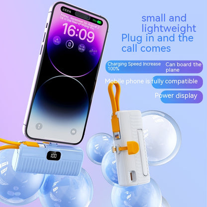 Mini Power Bank Portable for iPhone & USB-C
