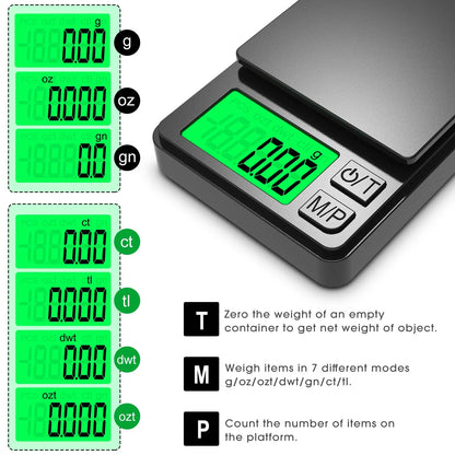Newest Design Electronics Digital Jewelry Scale 0.01g Accuracy High Quality Digital Pocket Scale Mini Scale Tiny Scale