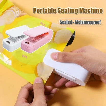 Portable Sealing Machine Household Mini Heat Bag Sealing Machine Plastic Food Bag Closure Repeated Sealing Kitchen Accessories