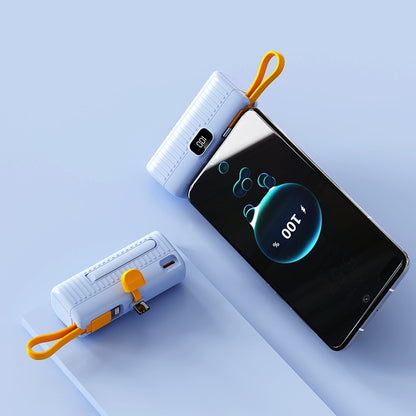 Mini Power Bank Portable for iPhone & USB-C