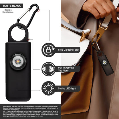 The Original Self Defense Siren – Safety Alarm for Women, Men, Children, Teens, & Elderly W/Sos LED Light & Carabiner. Self Defense Siren Keychain by . 2 Units